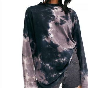 Free People We the Free Be Free Cotton Tie-Dyed T
